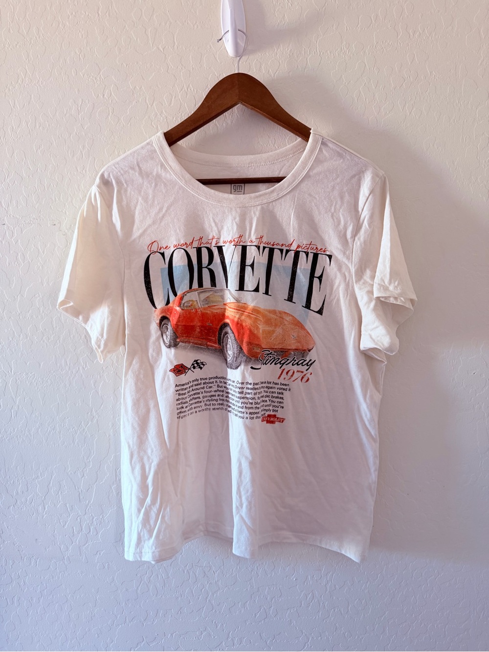 GM Chevrolet Corvette Stingray 1976 Women’s Graphic T-Shirt Size XXL